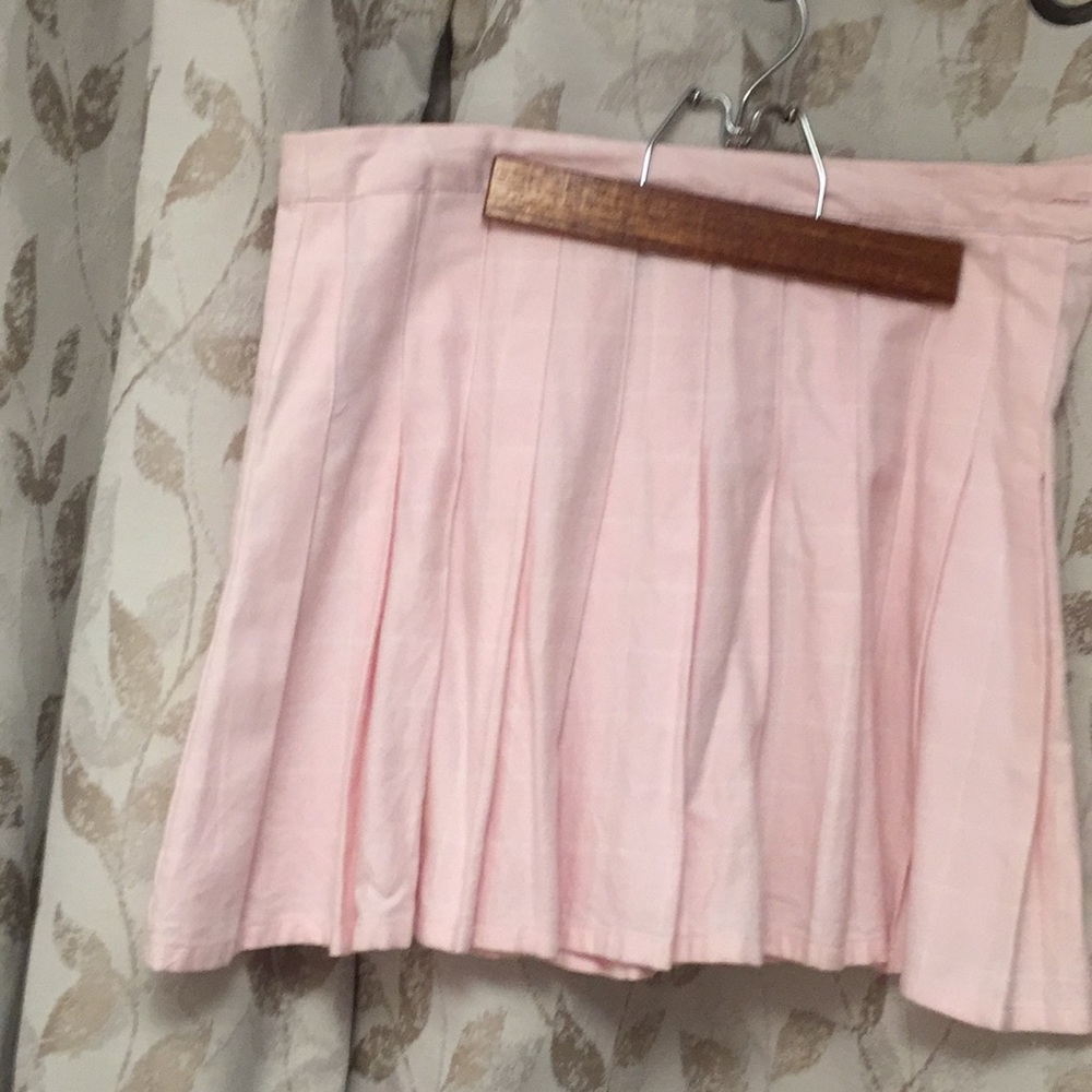 Pink tennis skirt